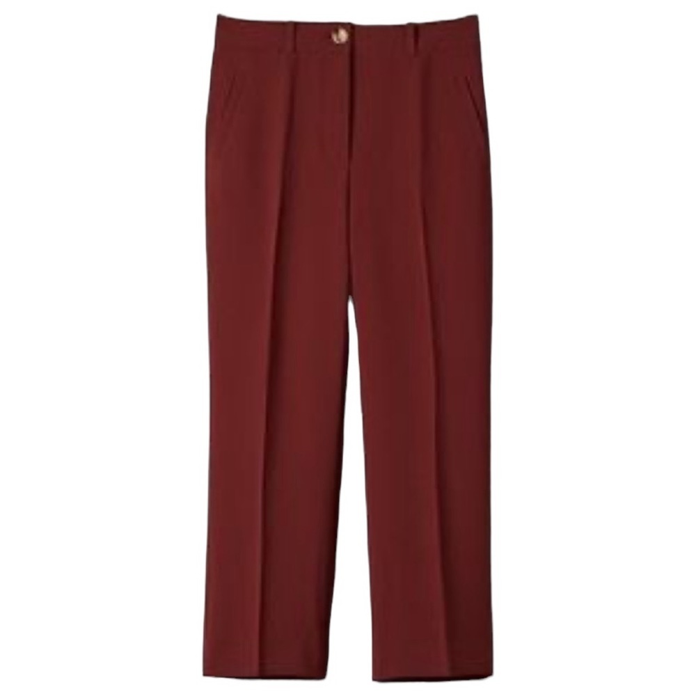 Little Moon cropped straight leg high waist dress pants Sz 6 excellent condition